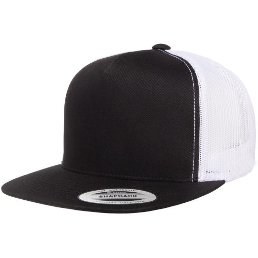 YP 6006 Flat Billed Trucker Hat - Custom Embroidery