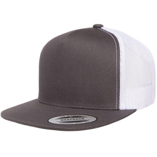 YP 6006 Flat Billed Trucker Hat - Custom Embroidery