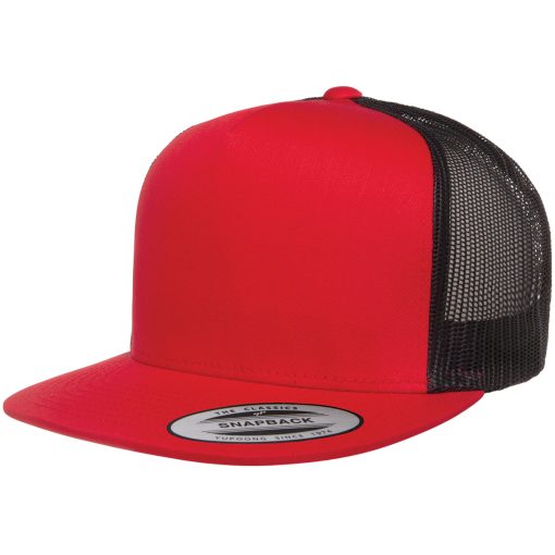 YP 6006 Flat Billed Trucker Hat - Custom Embroidery