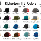 Richardson 115 Low Pro - Custom Embroidered